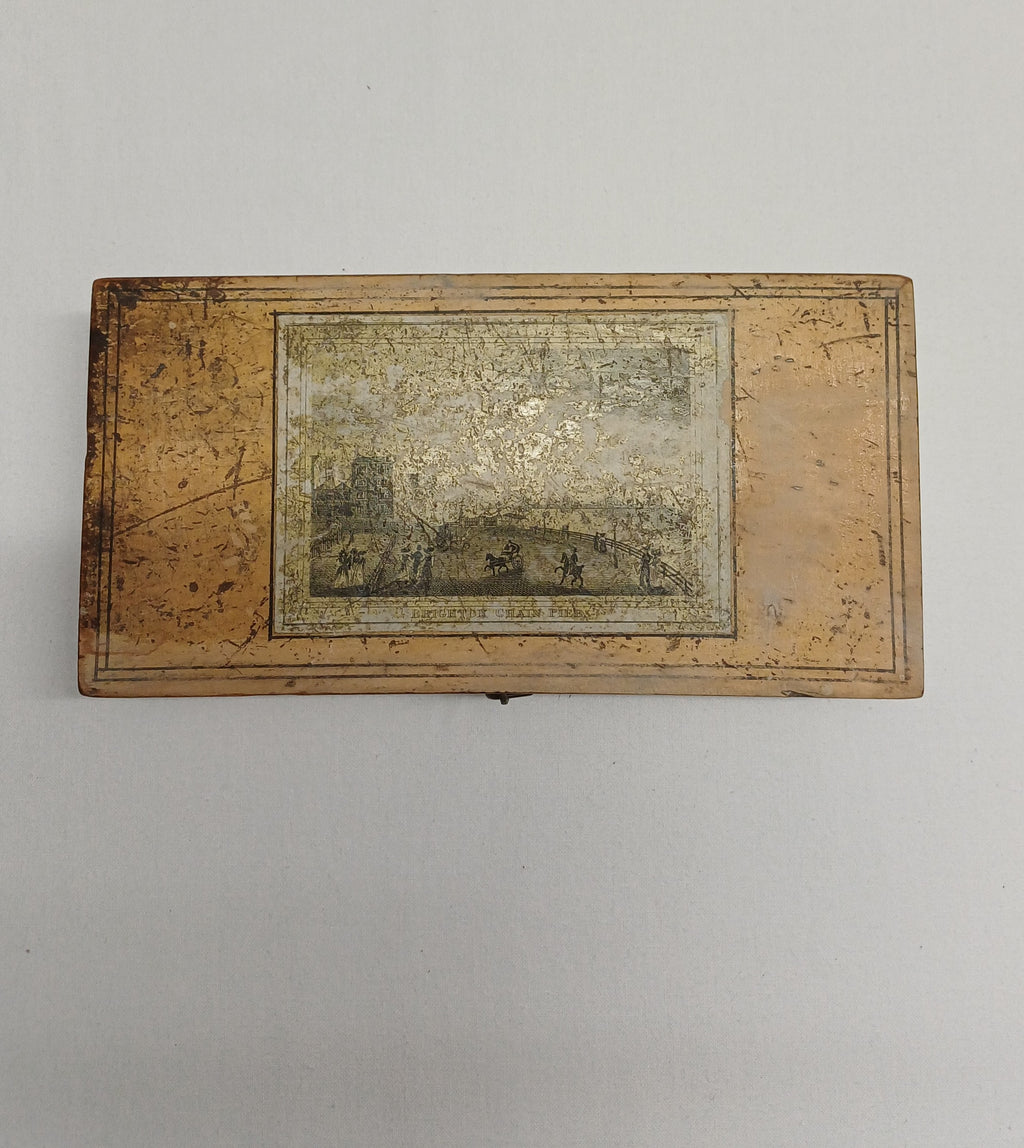 Rare Georgian Travelling Solitaire Game Box