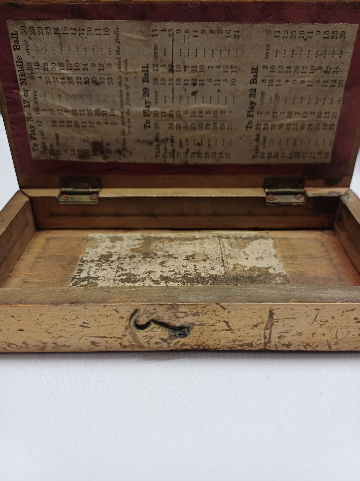 Rare Georgian Travelling Solitaire Game Box