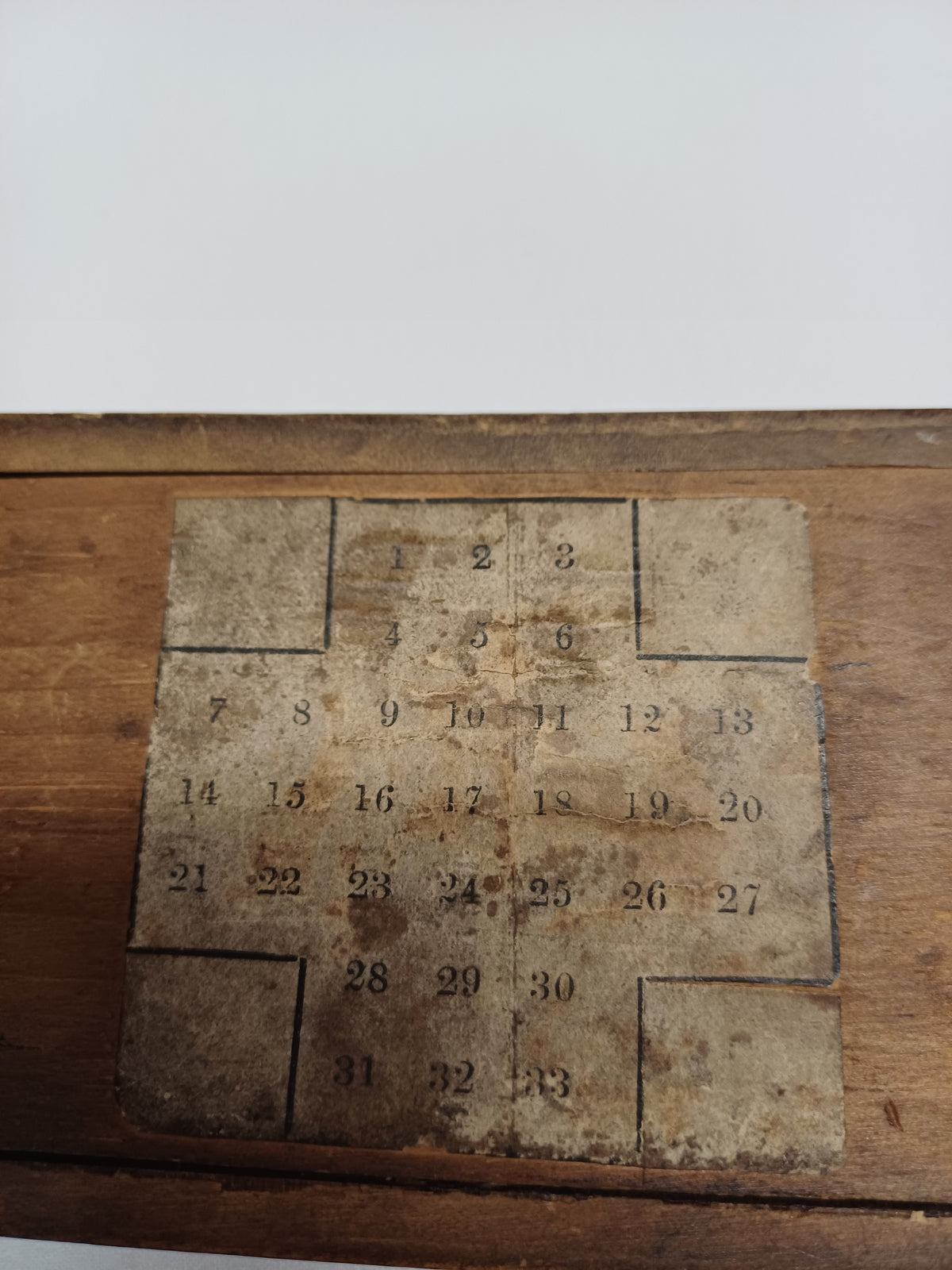 Rare Georgian Travelling Solitaire Game Box