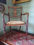 Antique 19th Century Sheraton style Child's chair, Dolls chair, teddy chair