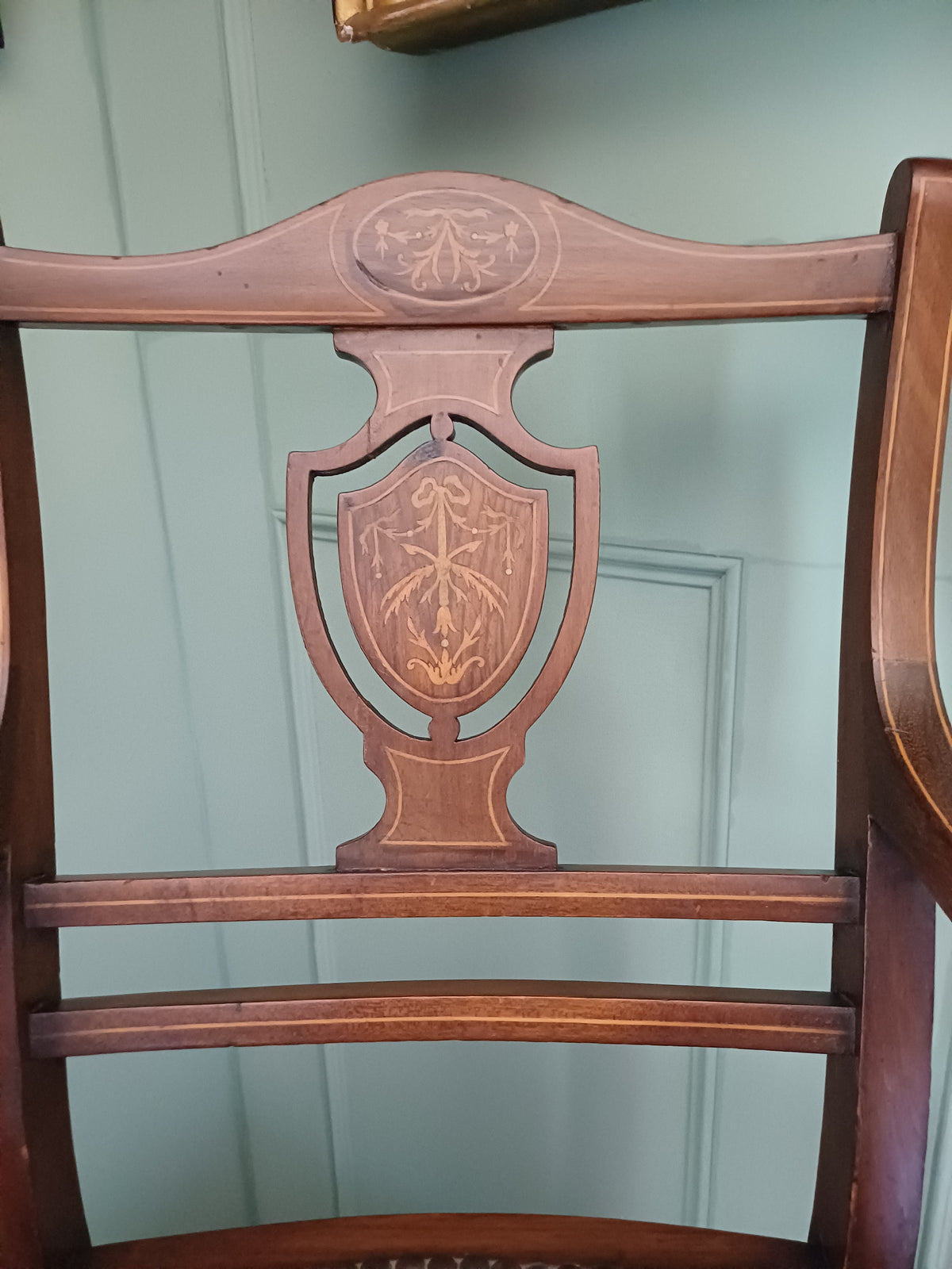 Antique 19th Century Sheraton style Child's chair, Dolls chair, teddy chair