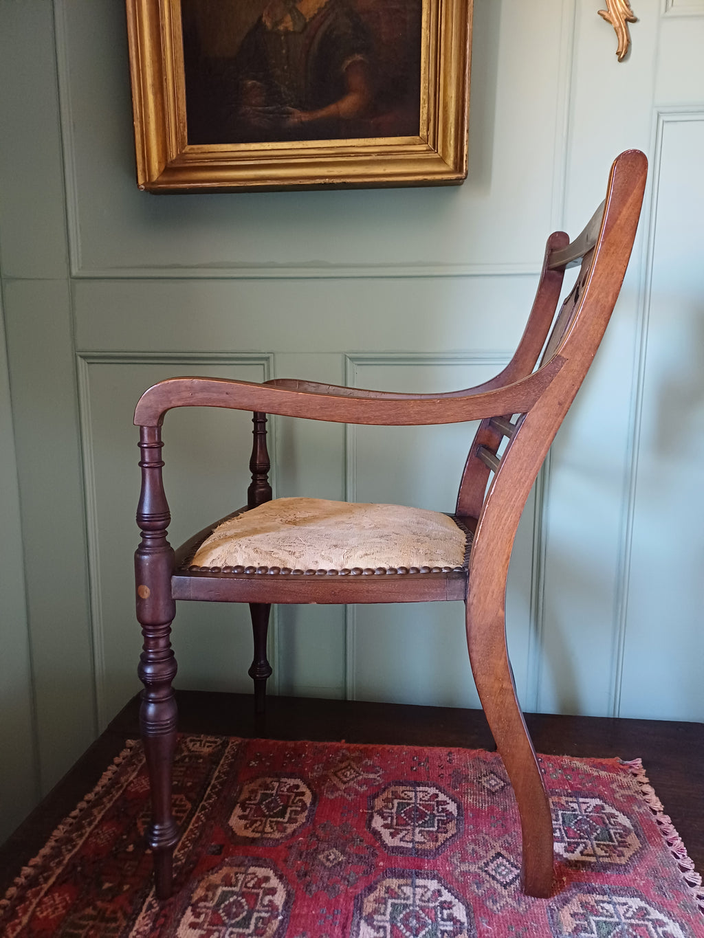 Antique 19th Century Sheraton style Child's chair, Dolls chair, teddy chair
