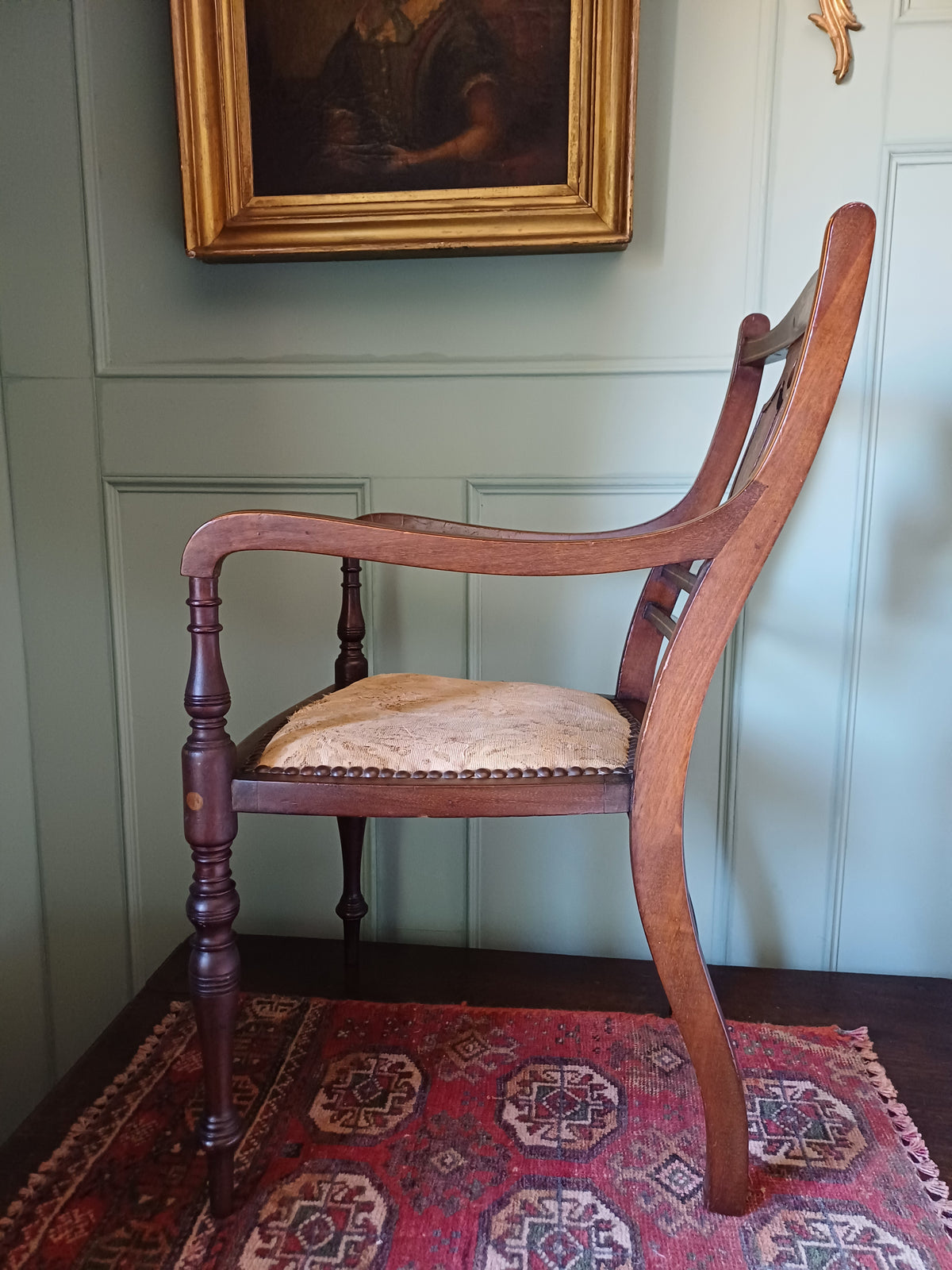 Antique 19th Century Sheraton style Child's chair, Dolls chair, teddy chair